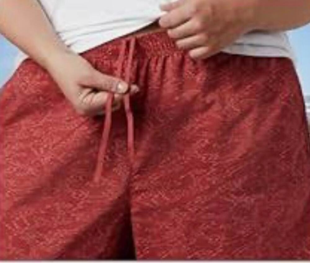 Columbia Baggies Board Water Shorts Red Orange Size Medium